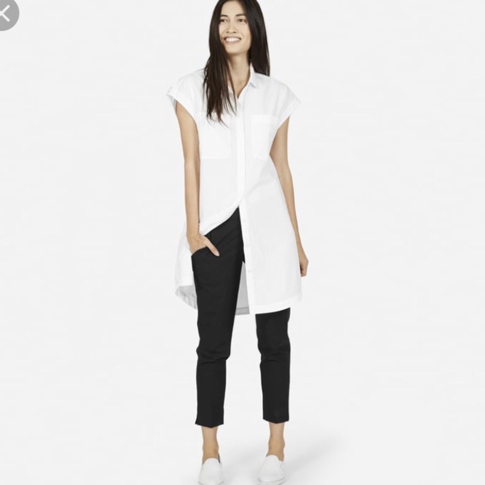 Everlane The Shirtdress White Cotton Medium